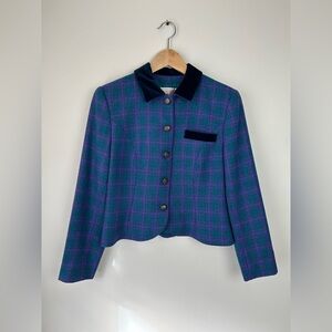Vintage Pendleton Cropped Wool Blazer